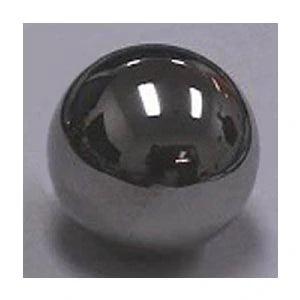 Close-up of 0.370" Loose Tungsten Carbide GR25 Ball +/-.0005 inch showcasing polished surface and round shape.