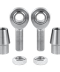 1/2 Heim Joints Rod End Kit with Right and Left Hand Threads, 0.5 Chromoly Panhard Joints with Jam Nuts and Bungs, 2 Pair