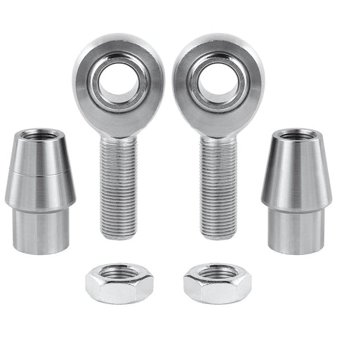 1/2 Heim Joints Rod End Kit with Right and Left Hand Threads, 0.5 Chromoly Panhard Joints with Jam Nuts and Bungs, 2 Pair