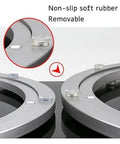 10 Inch Heavy Duty Lazy Susan Turntable Hardware Manual Swivel Ball Bearing Base with non-slip soft rubber pad