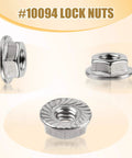#10094 Lock Nuts part of ✝️ 4 PCS Cut-Off Flange Track Bearing Kit for Tapco Pro & Max Siding Brake, alloy steel, different angles