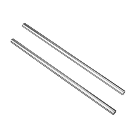 10mm Chrome Plated Linear Rods 100mm Long, 2pcs Solid Linear Motion Shafts with M5 Internal Threaded Ends for CNC, 3D Printers