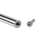 12mm Chrome Plated Linear Rods 200mm Long, showing internal threaded end with M6 bolt, used in CNC and 3D printers for precise motion.