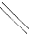 2Pcs 12mm x 530mm Linear Rail Rod Shafts, case hardened chrome plated C45 carbon steel for CNC, 3D printers and automated machinery