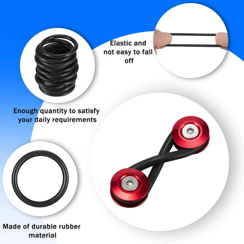 16 Piece Black Bumper Fender Fasteners O Rings Set For Car Replacement Rubber Washers Quick Release Clips Durable Bumper Hardware Easy Install Keeps Your Ride Tight And Rattle Free