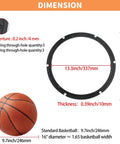 16 Inch Lazy Susan Hardware Heavy Duty Metal Rotating Turntable Bearing Ring Black Base with dimensions and details