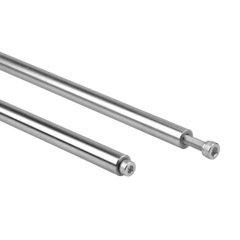 16mm Chrome Plated Linear Rods 200mm Long, 2pcs Solid Linear Motion Shafts with M8 Internal Threaded Ends