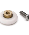 19mm Shower Door Rollers 4PCS Glass Sliding Door Pulley Replacement Wheels and screw for bathroom shower doors