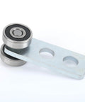 2 Wheel Trolley Assembly Rollers with Bearing System for 1-5/8 Inch Strut Channel, Heavy Duty Q235 Steel Trolley with Set Screw Clearance