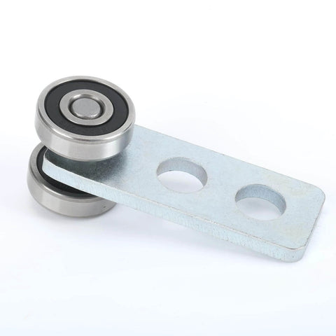 2 Wheel Trolley Assembly Rollers with Bearing System for 1-5/8 Inch Strut Channel, Heavy Duty Q235 Steel Trolley with Set Screw Clearance