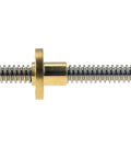 Close-up of a lead screw from the 16 Piece 200mm Linear Motion Set with 8mm rods, lead screw, SK8 supports for 3D printers and CNC machines