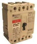 Heavy Duty Three Pole Molded Case Thermal Magnetic Circuit Breaker Built Solid For The Daily Grind Rated 150 Amps 600 Volts Ul Approved Hfd3150 Electrical Industrial Replacement viewed from side angle.