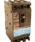 Heavy Duty Double Pole Circuit Breaker 60 Amp For Home Panels With Rock Solid Overload Protection And Smooth Power Cutoff. View of breaker from side.