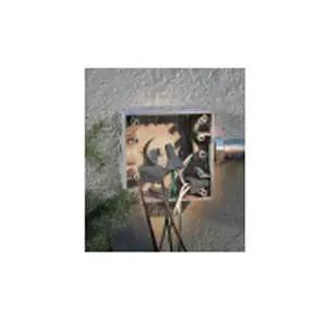 Heavy Duty Weatherproof Twist On Wire Connector Flame Resistant Swept Wing Design Copper And Aluminum Compatible 600 Volt Electric Terminal installed in a junction box.