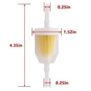 Fuel Pump Replacement Kit For Club Car Gas Golf Cart DS And Precedent 1984-Up Kawasaki 290FE 350FE Engines Includes Fuel Filter