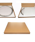 Packaging of 24 Inch Aluminum Heavy Duty Lazy Susan Turntable Bearing in cardboard box, thick swivel plate hardware for dining tables