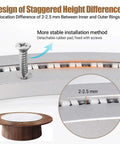 Close-up of 24 Inch Lazy Susan Bearing Heavy Duty Aluminum Alloy Turntable with Silent Smooth Ball Bearing Design installed