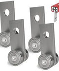2pcs Bearing Trolley Assembly with 2 Wheel Rollers for 1-5/8 Inch or Taller Strut Channel Solid Steel Construction Using S6200Z Bearings