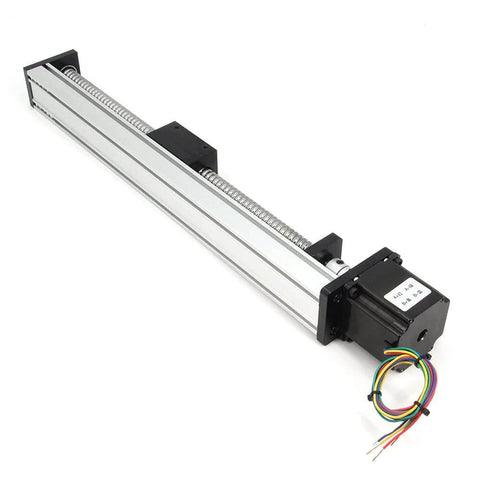 300mm Travel Linear Stage Actuator with SFU1605 Ball Screw and NEMA23 Stepper Motor, Square Linear Rails for DIY CNC Router
