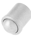 Close-up of 304 Stainless Steel Push Fit Ball Spring Plunger, 6x7mm, for mechanical devices and clamps