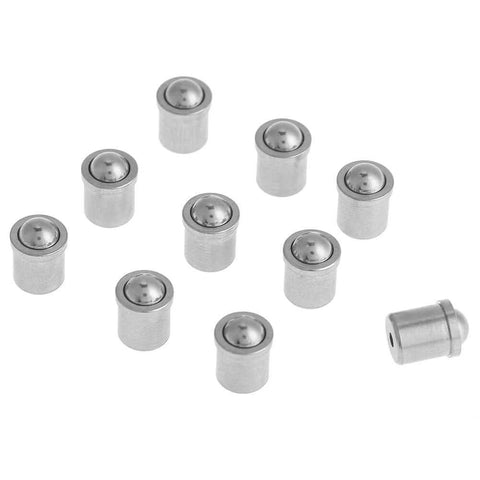 10 pcs 304 stainless steel push fit ball spring plungers with 5mm x 6mm body, precision positioning components for mechanical devices and clamps