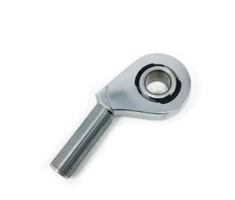 Rock Solid Lefty Offset Heim Joint Five Eighth Bore Size With Five Eighth By Eighteen Thread Shank And Included Jam Nut Heavy Duty Chrome Moly Steel for UTV off road racing.
