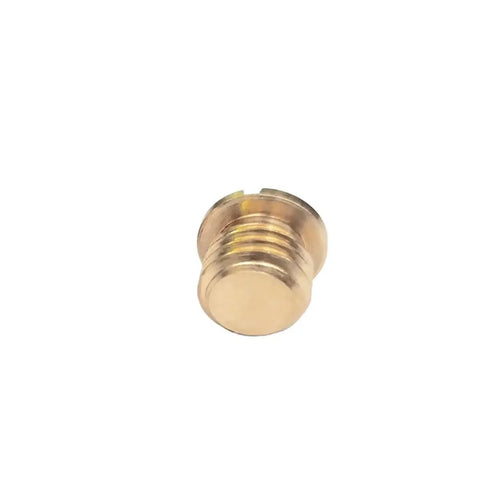 Built Tough Brass Flange Spring Ball Plungers Paired With Press Fit Wave Screws M4 Through M16 Dependable Fasteners For DIY Repairs And Workshop Projects, close-up of a brass flange spring ball plunger.