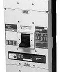 Top Shelf Heavy Duty Three Pole Molded Case Circuit Breaker Frame For 480 Volt Systems With 800 Amps Load and Rock Solid Fifty Kiloamp Interrupt Rating For Commercial Power Grid Upgrades, three pole design.
