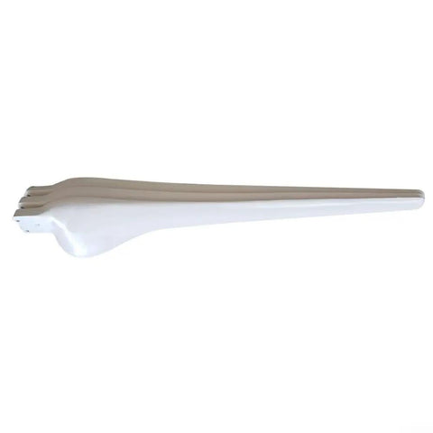 Front view of 580mm Fiberglass Replacement Wind Turbine Blade For Small Turbines, Sturdy and Lightweight, Stable White FRP Blade for Outdoor Use