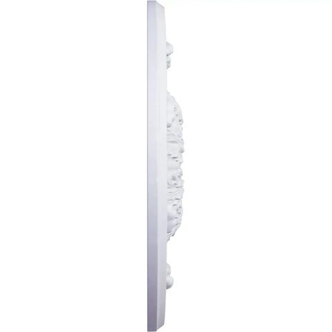 Side view of Flagstone Ceiling Medallion For Canopies 30 Inch Outer Diameter Inner Opening 3 7/8 Inches Projection 3 1/4 Inches