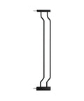 Extra Wide Baby Gate From 38.58 To 43.31 Inches Pressure Mounted Walk Through Auto Close Safety Black Metal Gate side view.