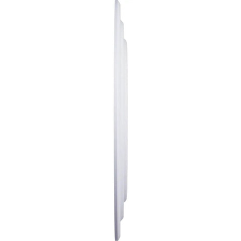 Side view of Ceiling Medallion With 32 5/8 Inch Diameter And 1 1/2 Inch Projection, fits canopies up to 7 7/8 inches, lightweight design.