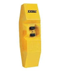 Heavy Duty GFCI Inline Adapter For 120 Volt Cords with yellow casing designed for safe tool usage and efficient power control.