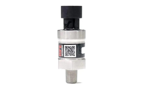 100 Psi Pressure Sensor Transducer With 1 Eighth Inch NPT, Rugged Stainless Steel Body, Industrial Grade, front view