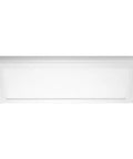 Blink Plus Surface Mount LED Fixture 22W 3000K white finish, 12x25 inch, shown from bottom angle