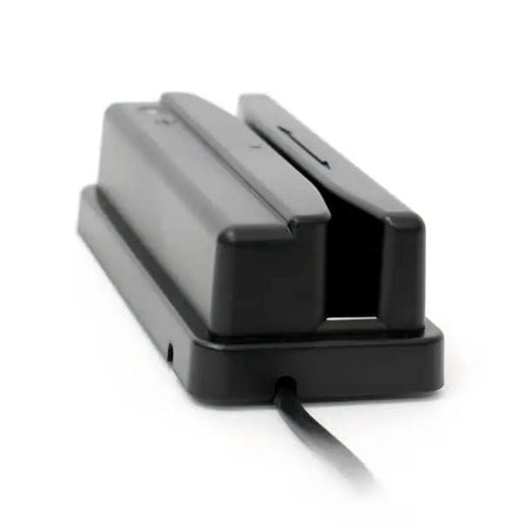 Side view of MS146 Barcode Slot Reader Scanner With Infrared RS232 Mounting Plate Reads Badges And Cards For Time Attendance