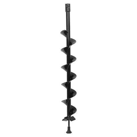 Pro Grade Garden Auger Drill Bit For Quick Post Holes And Tree Planting Manganese Steel Single Blade 80 Cm Length 10 Cm Diameter Portable