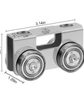 P2750-EG 4 Wheel Light Duty Trolley Assembly for 1-5/8 Inch & Taller Strut Channel, Electro-Galvanized Steel Trolley