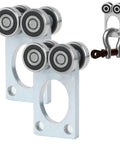 4 Wheel Trolley Assembly Rollers with Sealed Bearings for 1-5/8 Inch Strut Channel, Heavy Duty Q235 Steel Hoist Trolley, 2 PCS Pack