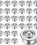 40 Pcs 5/8 Inch Roller Ball Transfer Bearings Carbon Steel Casters with 360 Degree Rotation for Conveyor Tables Furniture and Workbench Systems 44 lb Load