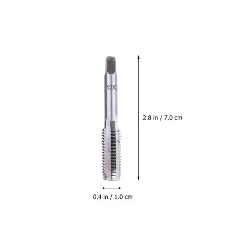 7 Pcs Straight Flute Screw Tap Set For DIY Metalworking Tools To Cut Threads In Aluminum And Plastic Includes Plug Drill And Hole Cutter Heavy Duty Bearing Steel Taps For Pros And Weekend Warriors, 7.0 cm steel tap