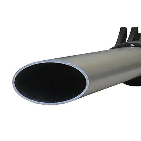 Close-up of the oval tube frame of Built Like A Tank Heavy Duty Measuring Wheel With 12 Point 5 Inch Drive Roller.