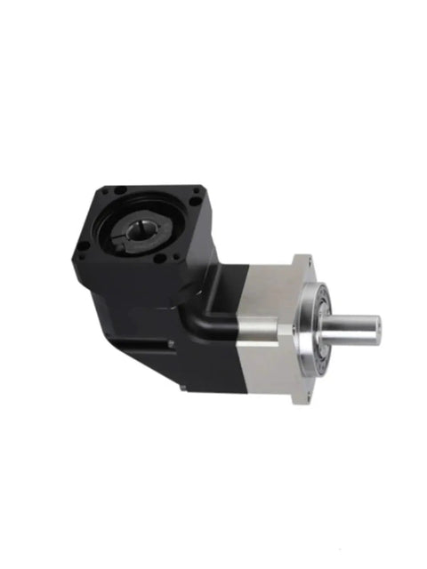 Precision 90 Degree Right Angle Planetary Gearbox Reducer Fitting 40Mm 42Mm Ac Servo Motors With 8Mm Input Shaft 10To1 Ratio side view