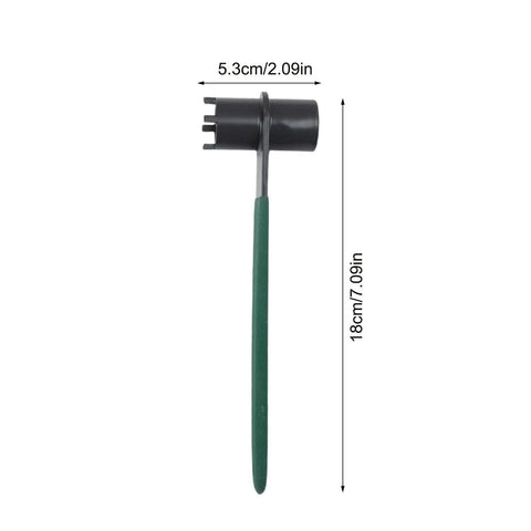 No Sweat Dual Tip Angle Grinder Wrench With Anti Slip Handle Chromium Vanadium Steel, black and green disc change tool, 18cm long.