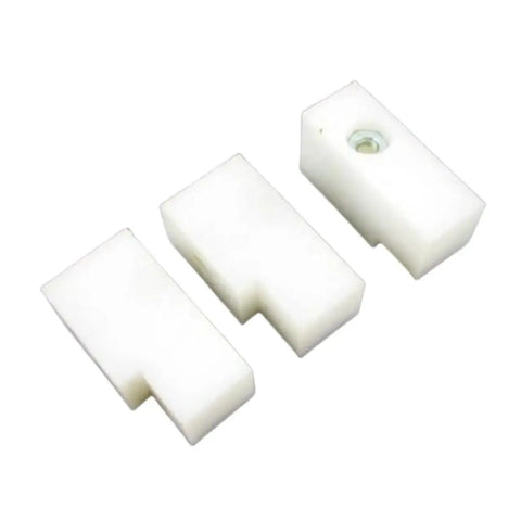 Keep Your Genie Boom Lift Rolling Smooth With This Heavy Duty Wear Pad And Bottom Cable Track For S-60 S-65 S-80 S-85 Replace Oem Part 34394 Built Different, set of three white cable wear pads.