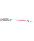 Micro Coreless Vibration Motor 6mm x 12mm, DC 1.5V To 3V Mini Vibration Engine, 12000 RPM, with wire connectors, silver casing