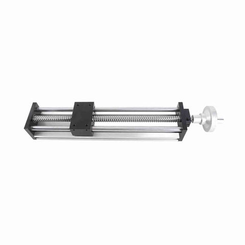Precision Linear Rail Guide Carriage With 300mm Stroke Manual Handwheel Adjuster For CNC Router Table Woodworking Bench