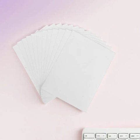 Vinyl Wall Patch Kit 12 Pieces 12x16 Cm Repair Patches for Holes and Cracks in Walls and Fences on a pink background.