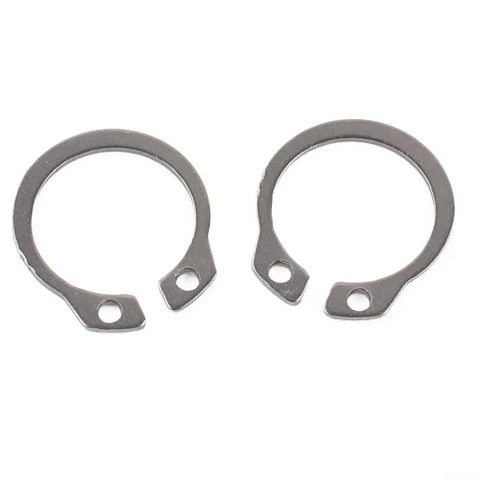 Two pieces of Go-To External Circlip Retaining Ring Set 100 Pieces, 304 Stainless Steel Snap Rings Assortment In 8mm To 18mm Range