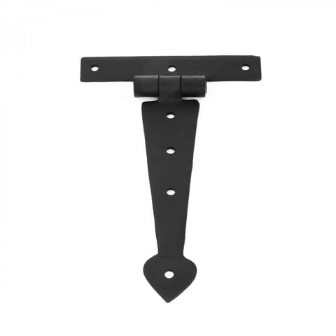 Heavy Duty Black Iron Arrow T Strap Hinge 6 Inch Long For Cabinet Doors And Gates Tough As Nails Rust Resistant Hardware